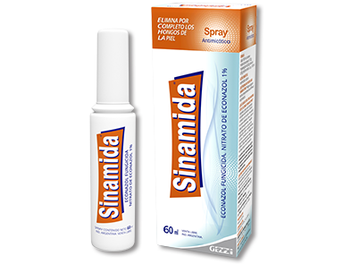 Sinamida Econazol Spray Antimicótico x 60 ml